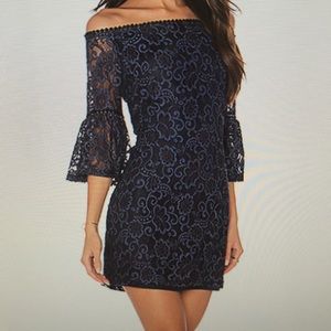 BB Dakota Danlyn Off-the-Shoulder Lace Dress